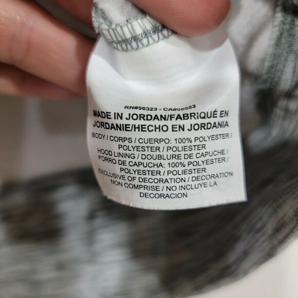 Nike Boys XLarge Just Do It Dri Fit Full Zip Grey Hooded Jacket Athletic Sports - Picture 5 of 8